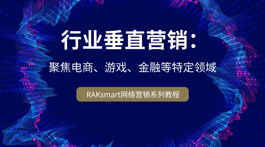 RAKsmart網絡營銷系列教程 | 行業垂直營銷：聚焦電商、游戲、金融等特定領域